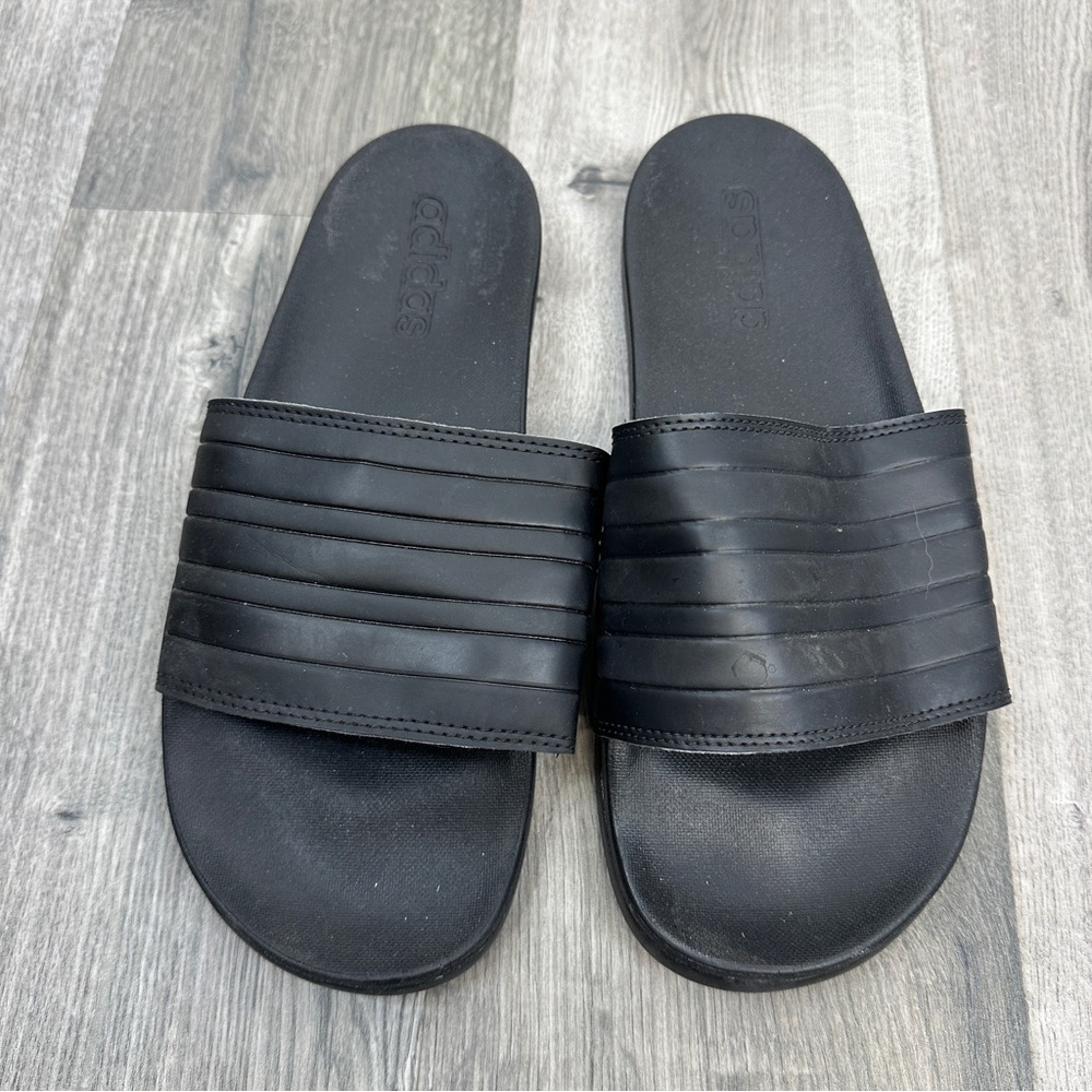 Adidas Black Slide Sandals size 8